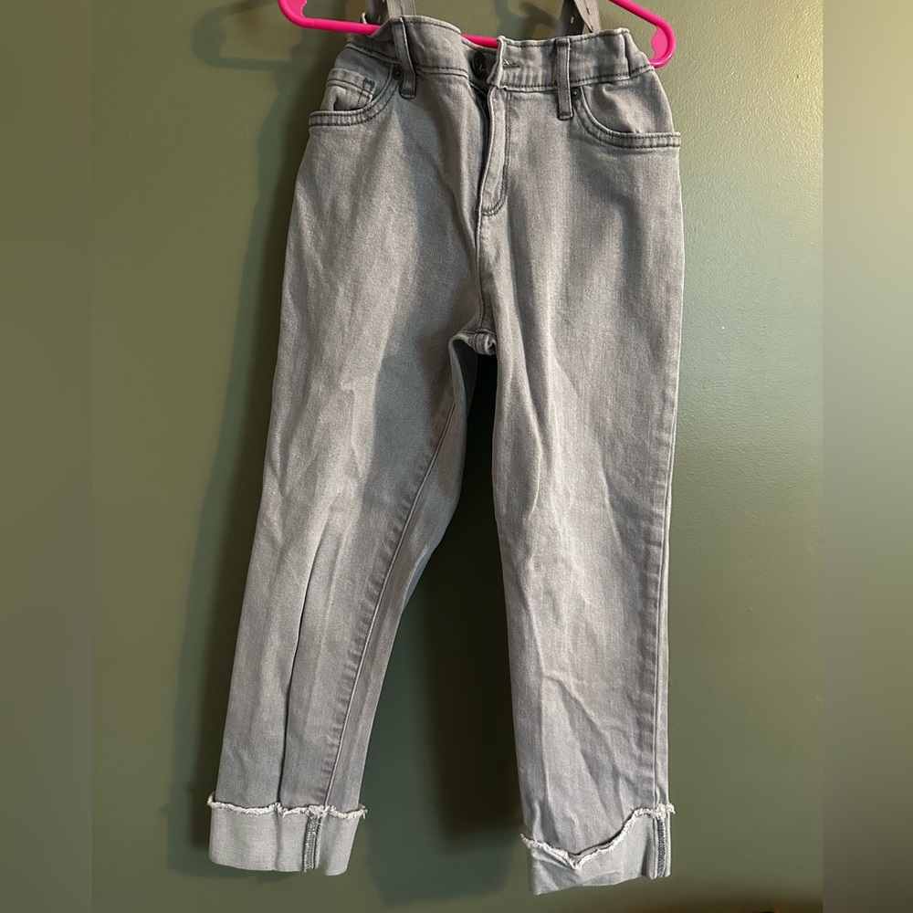 Girls Gray Jeans - 8